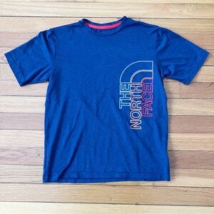 The North Face Navy Blue Logo Performance Outdooe Gorpcore Tee T-Shirt 10-12